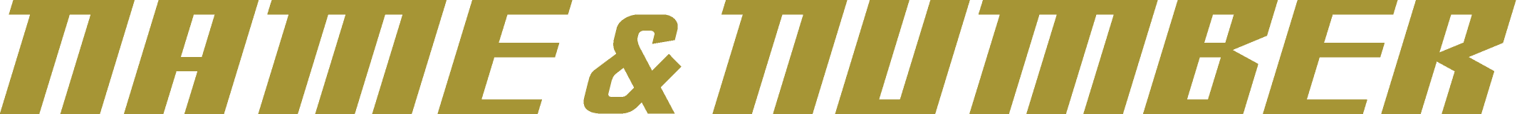 NAME＆NUMBER