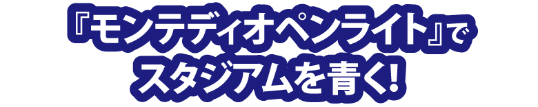 『モンテディオペンライト』でスタジアムを青く!
