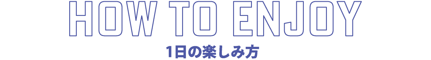 1日の楽しみ方