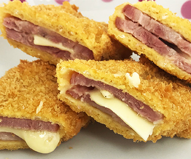 県産豚使用 チーズinハムカツ