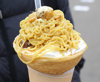 究極のやきいもモンブラン塩バタークレープ