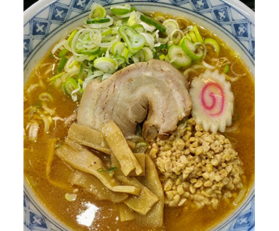 陸の納豆味噌ラーメン