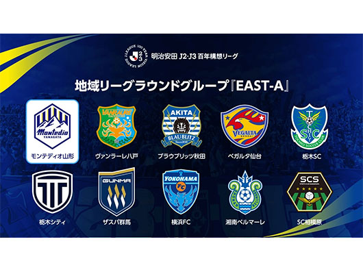 明治安田Ｊ２・Ｊ３百年構想リーグ地域リーグラウンド グループ組み合わせ決定のお知らせ