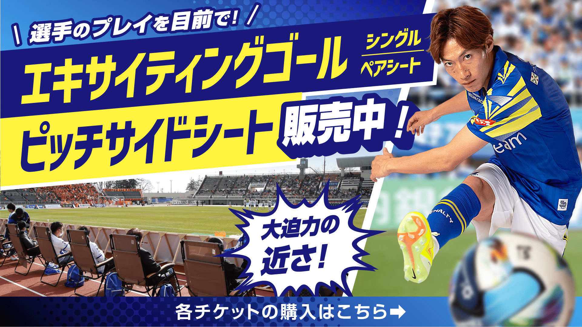 エキサイティングゴールシート／ピッチサイドシート | モンテディオ