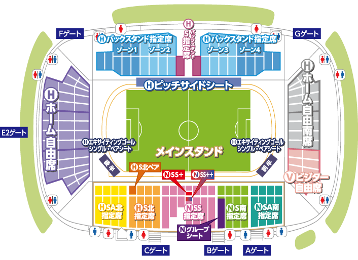 席割図・価格表 | モンテディオ山形 オフィシャルサイト