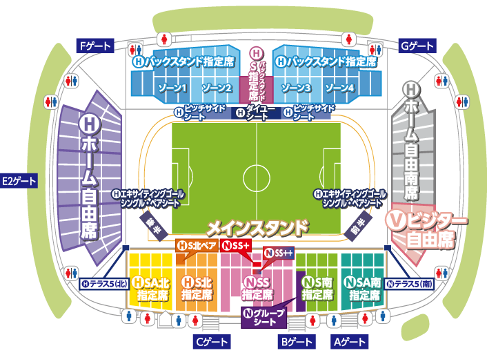 席割図・価格表 | モンテディオ山形 オフィシャルサイト